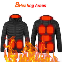 Heated Jacket 21 Areas Winter Men's Women's Motorcycle Jacket USB Electric Heating Jacket Heated Vest ski  Thermal Clothing Coat