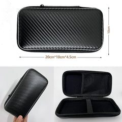 Car Terminal Removal Hard Case Portable Storage Bag Car Repair Tool Kit  Storage Carbon Fiber Pattern With Zipper Bag