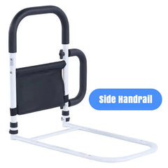 Bed Rails for Elderly Pregnant Adults Safety Bed Assist Rail Bedside Handrail Railing Fall Prevention Guard & Storage Pocket