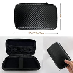 Car Terminal Removal Hard Case Portable Storage Bag Car Repair Tool Kit  Storage Carbon Fiber Pattern With Zipper Bag