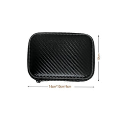 Car Terminal Removal Hard Case Portable Storage Bag Car Repair Tool Kit  Storage Carbon Fiber Pattern With Zipper Bag