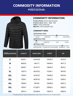 Heated Jacket 21 Areas Winter Men's Women's Motorcycle Jacket USB Electric Heating Jacket Heated Vest ski  Thermal Clothing Coat