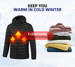 Heated Jacket 21 Areas Winter Men's Women's Motorcycle Jacket USB Electric Heating Jacket Heated Vest ski  Thermal Clothing Coat