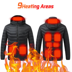 Heated Jacket 21 Areas Winter Men's Women's Motorcycle Jacket USB Electric Heating Jacket Heated Vest ski  Thermal Clothing Coat