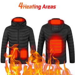 Heated Jacket 21 Areas Winter Men's Women's Motorcycle Jacket USB Electric Heating Jacket Heated Vest ski  Thermal Clothing Coat